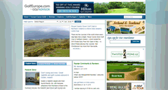 Desktop Screenshot of golfeurope.com